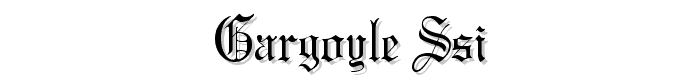 Gargoyle SSi font